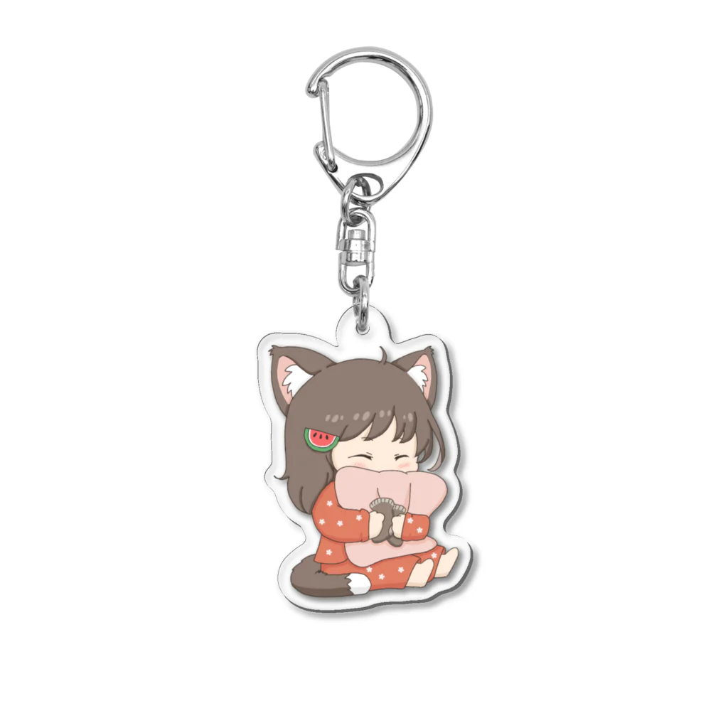 ｽｲｶﾁｬﾝ🍉のちびスイちゃん（昼寝） Acrylic Key Chain