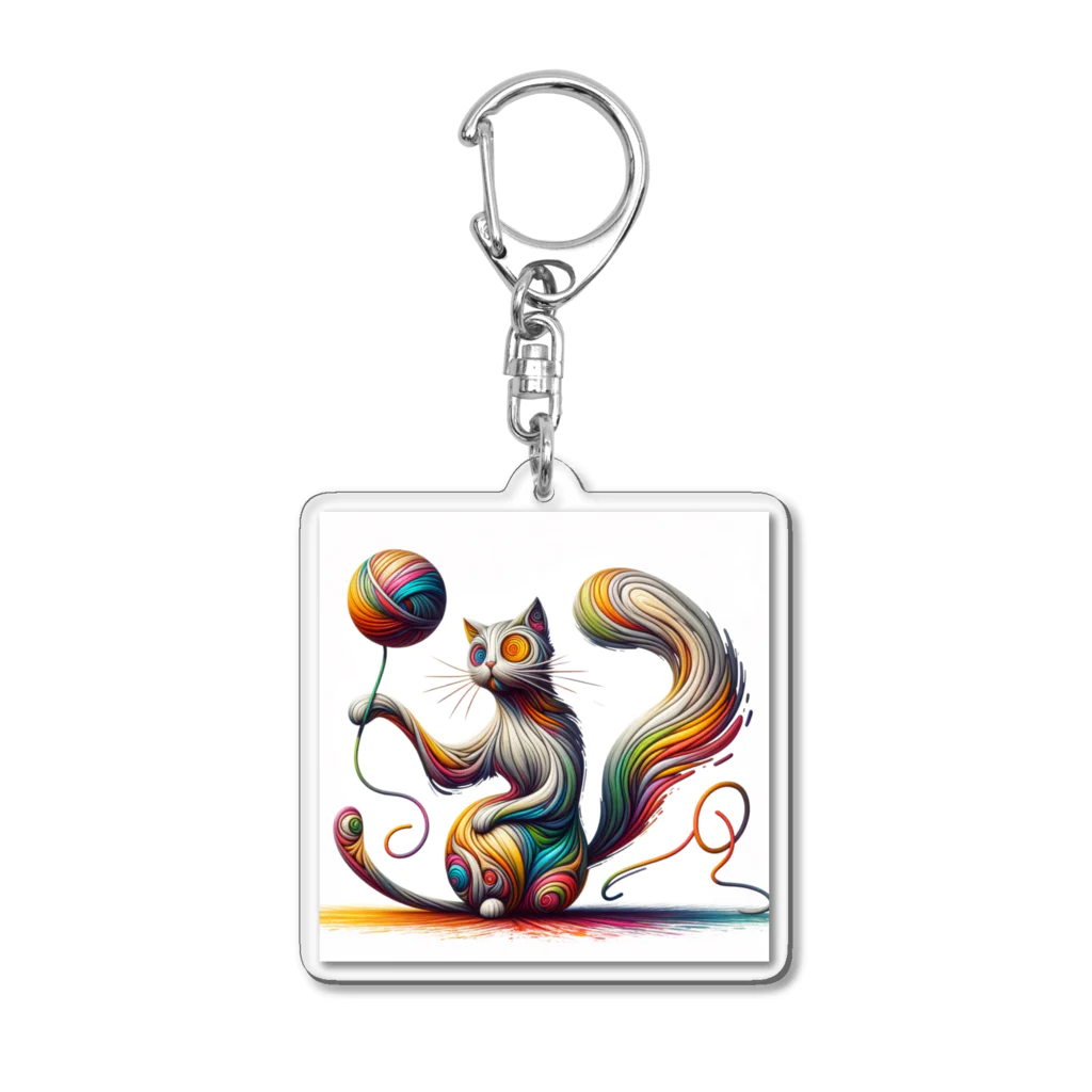 宇宙猫の宇宙猫01 Acrylic Key Chain