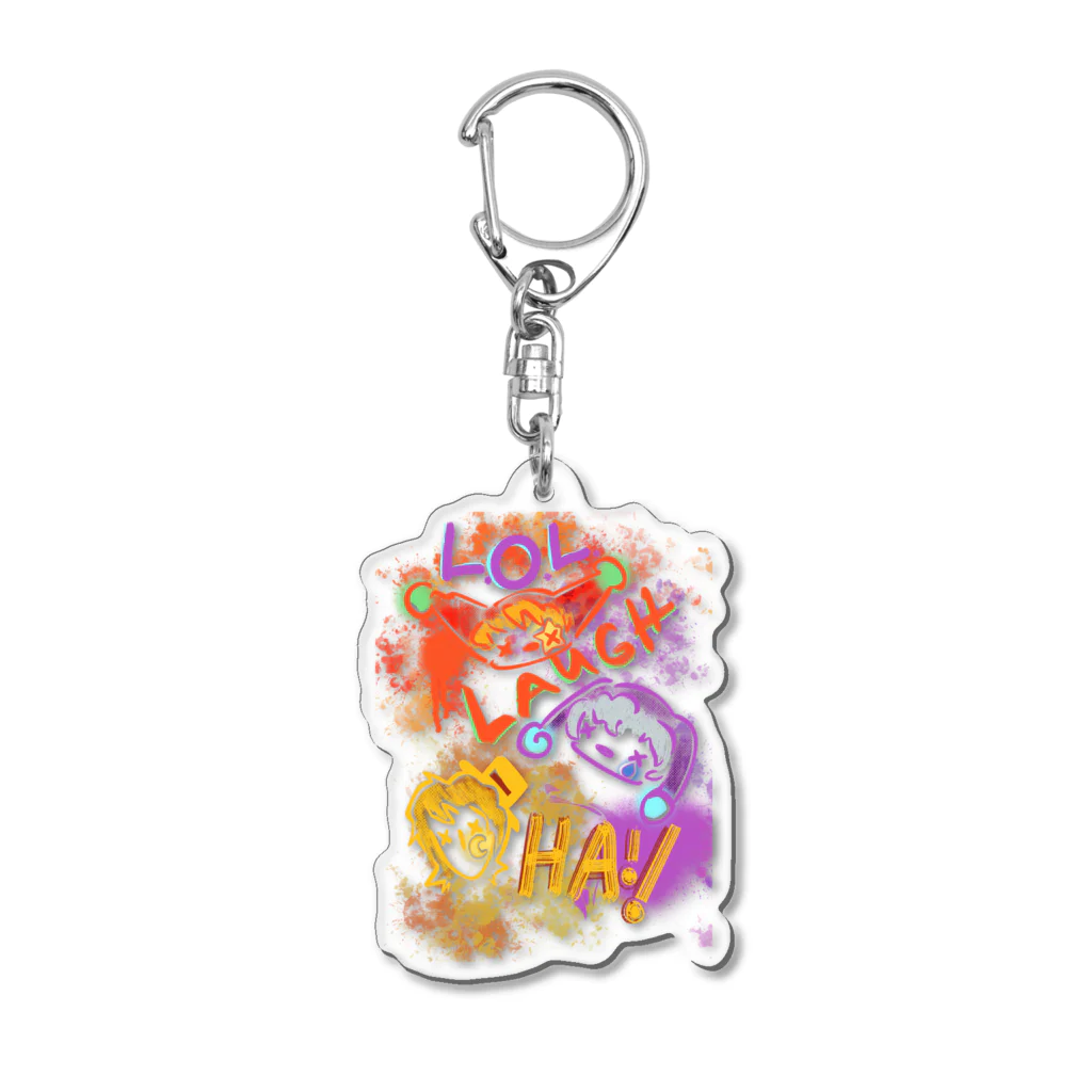 Studio L.O.LのStudio L.O.L【落書きピエロ】 Acrylic Key Chain