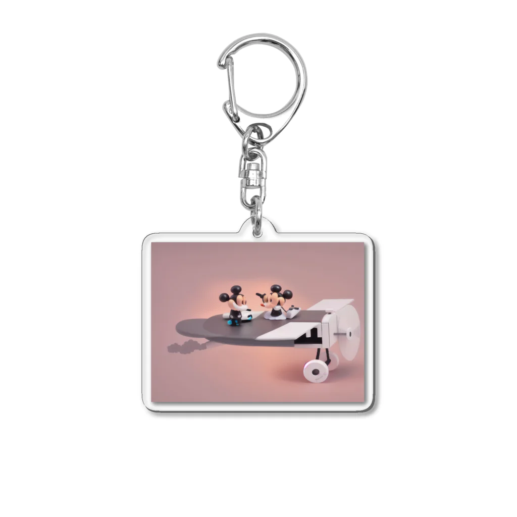 CHIKUSHOのプレーン・クレイジー キーホルダー Acrylic Key Chain