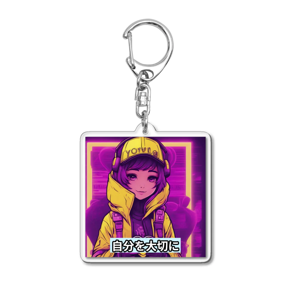 evahmonの光の戦士シリーズ・ひかりちゃん Acrylic Key Chain