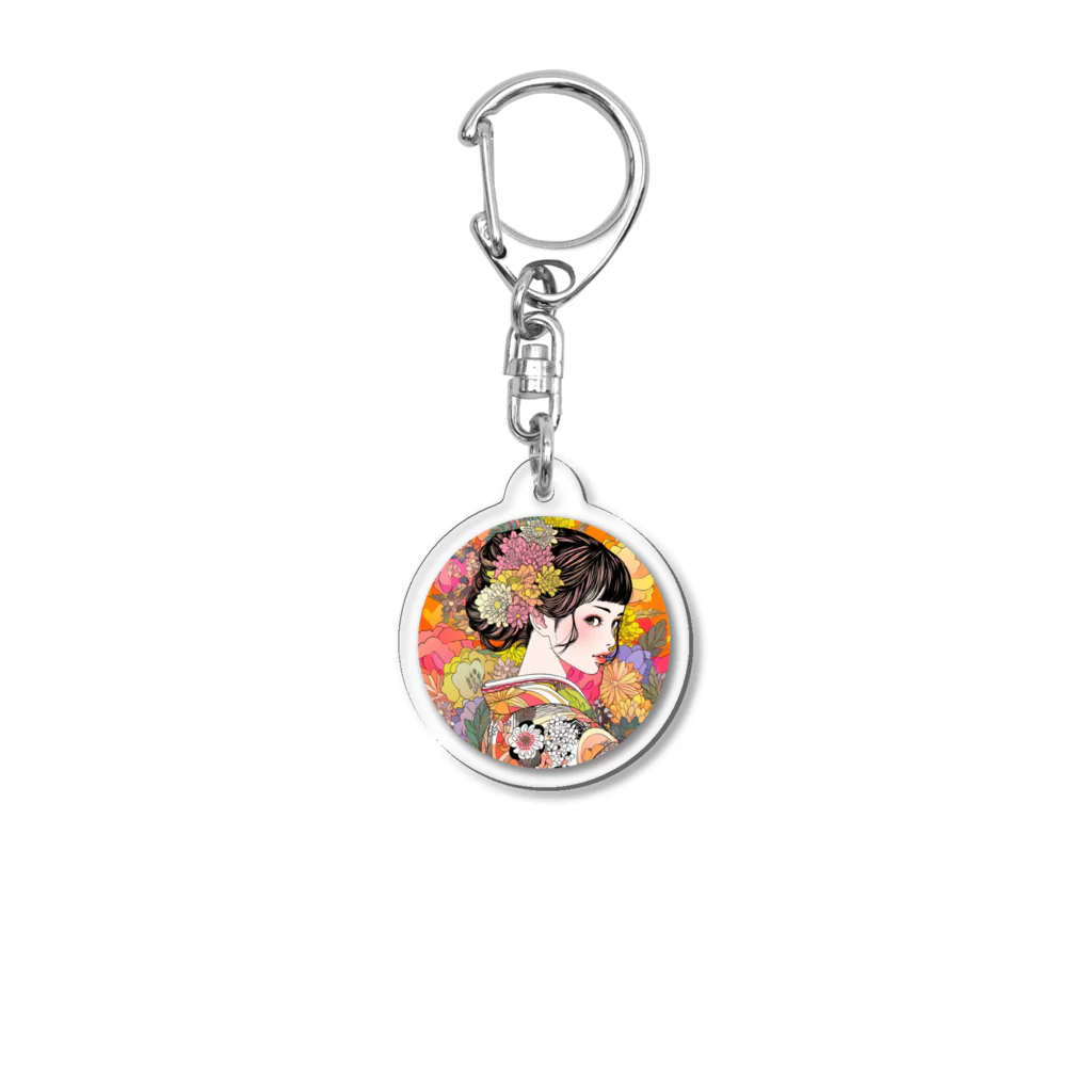 wakako.ai_artの日本美人画③ Acrylic Key Chain