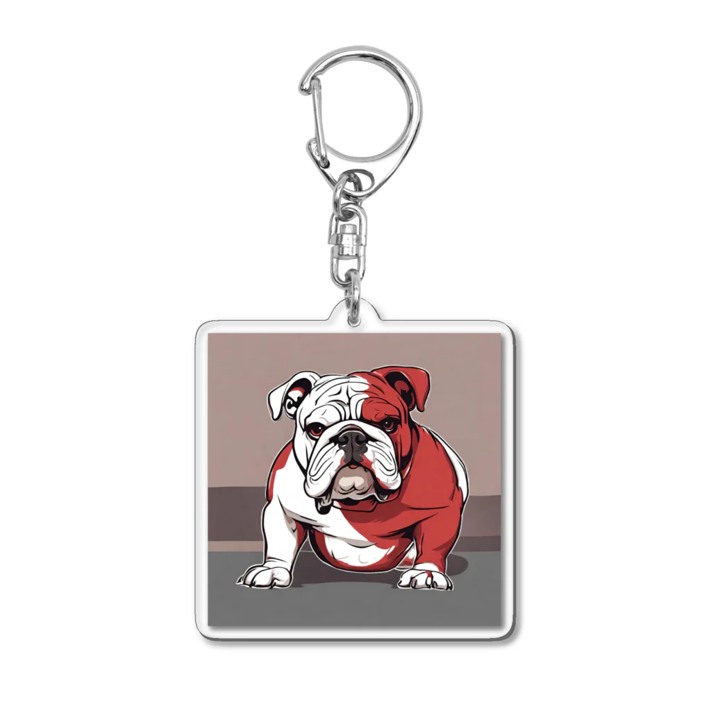 aiRUのRED& Burudoggu Acrylic Key Chain