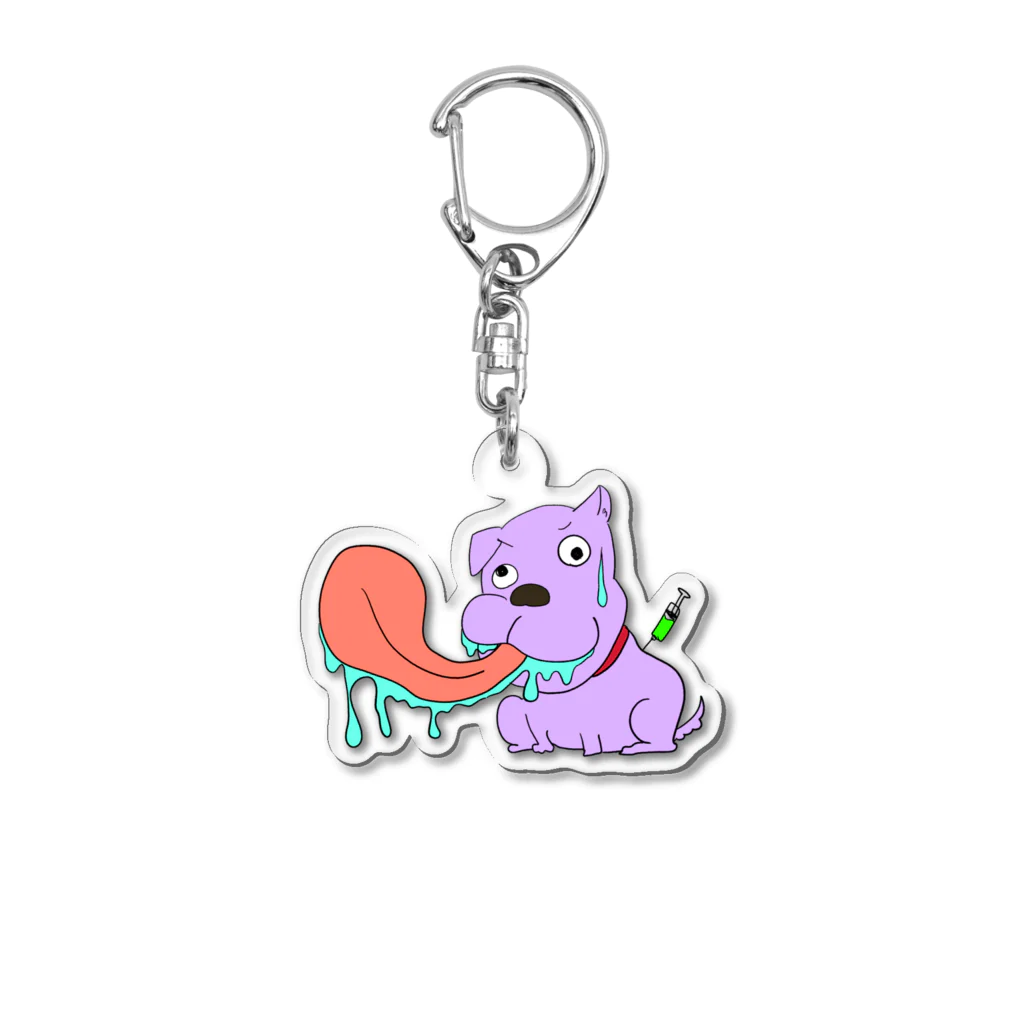 ななもちゃんのぱーぷるくん Acrylic Key Chain