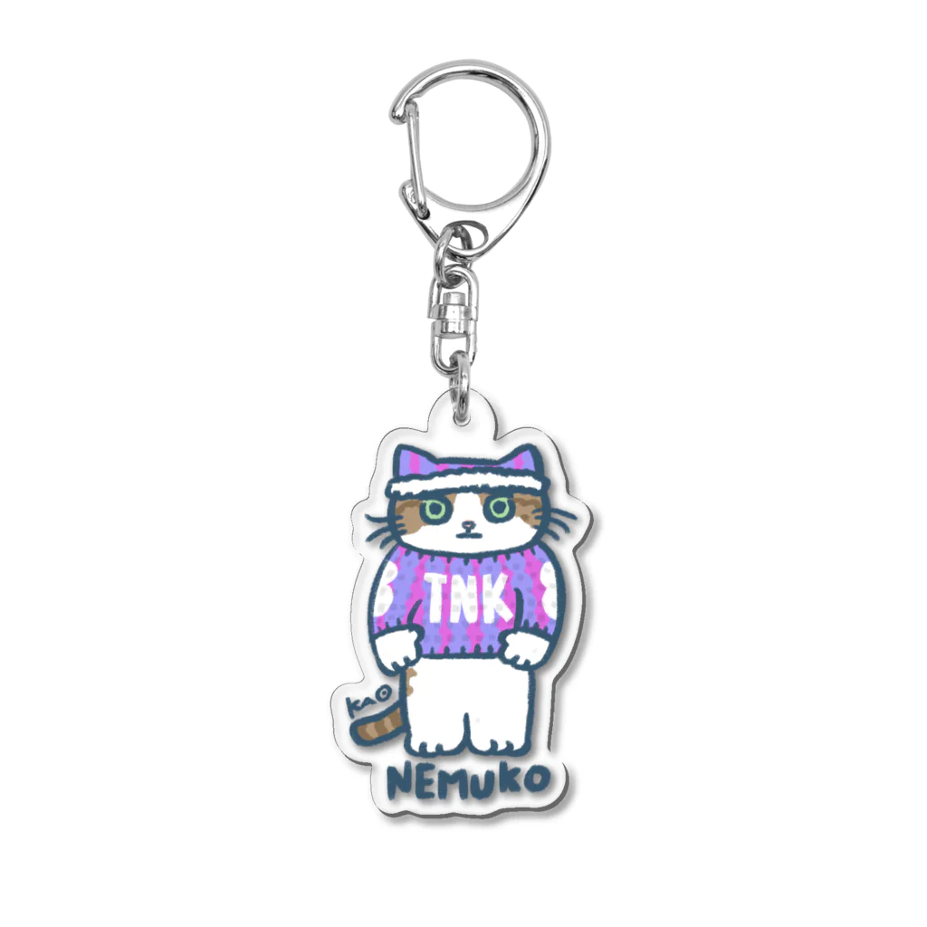 OTANEKO SHOPのねむこちゃんグッズ Acrylic Key Chain