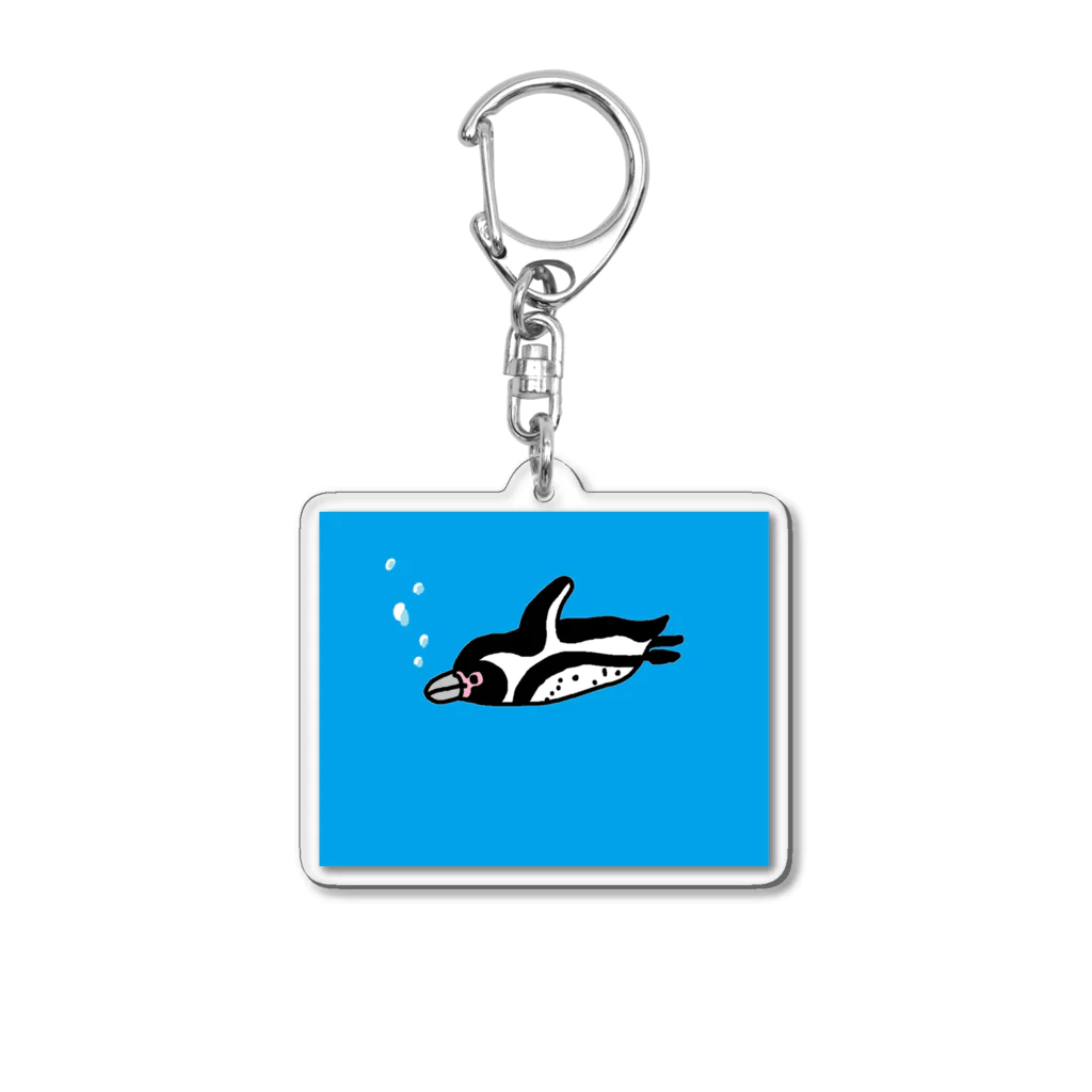 ゆるいペンギン屋のスイスイフンボさん Acrylic Key Chain