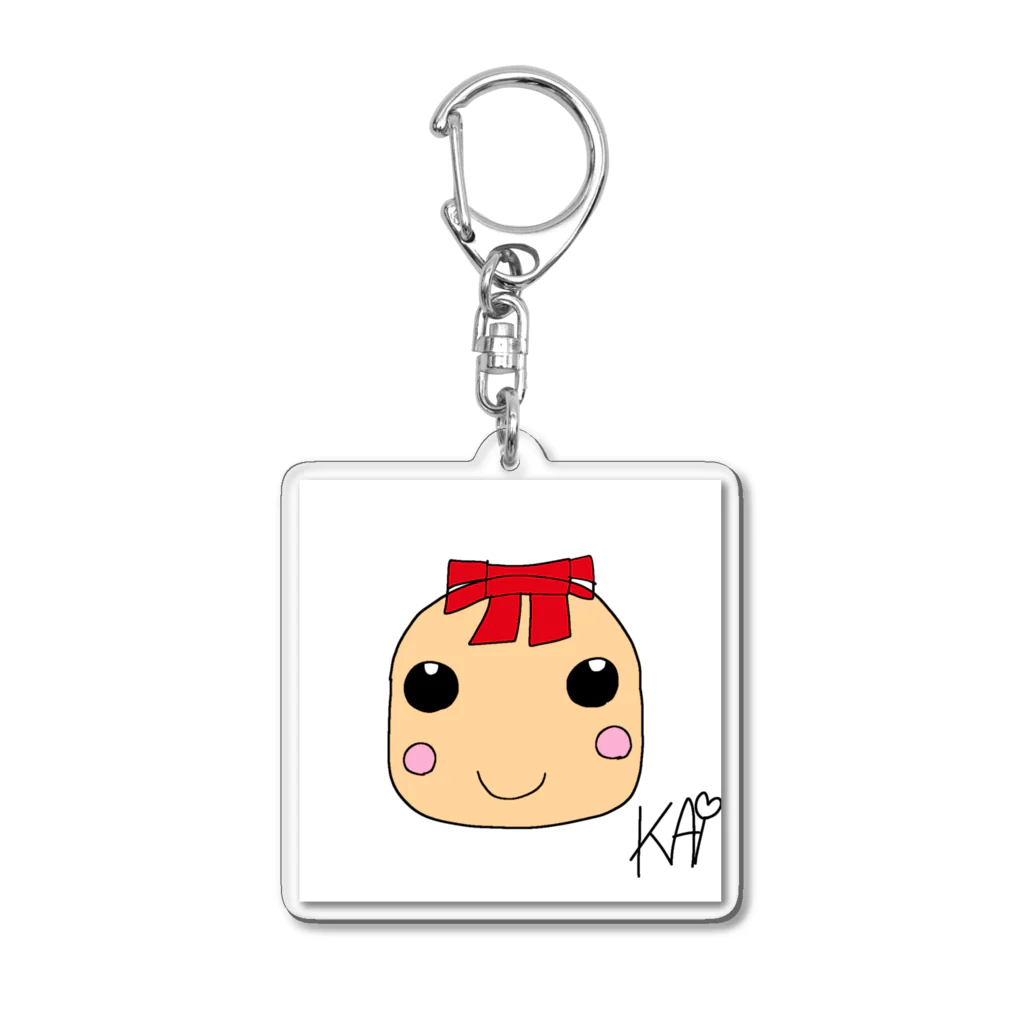 ゆるキャラグッズショップのぷにまるちゃんキーホルダー Acrylic Key Chain