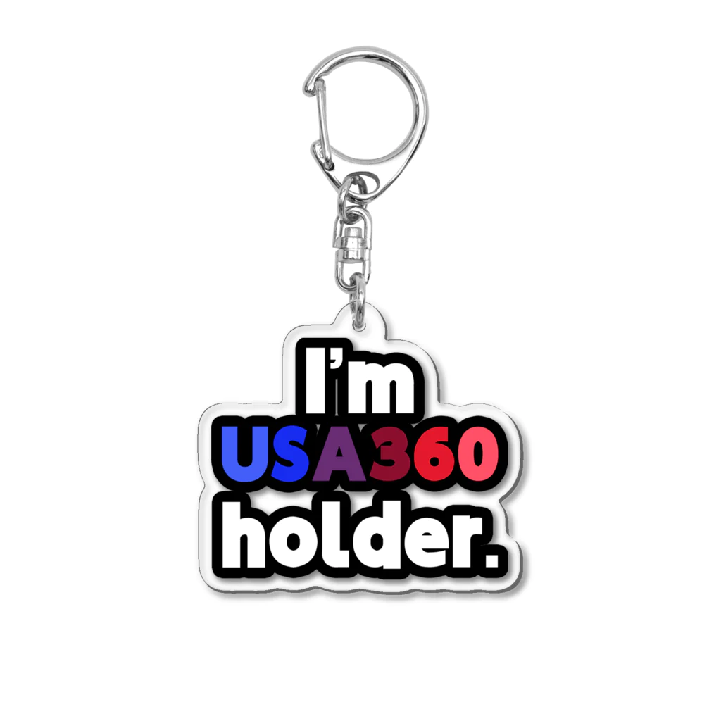 ゆでがえる(非正規こどおじでも底辺セミリタイアできますか?)のI'm USA360 holder. Acrylic Key Chain