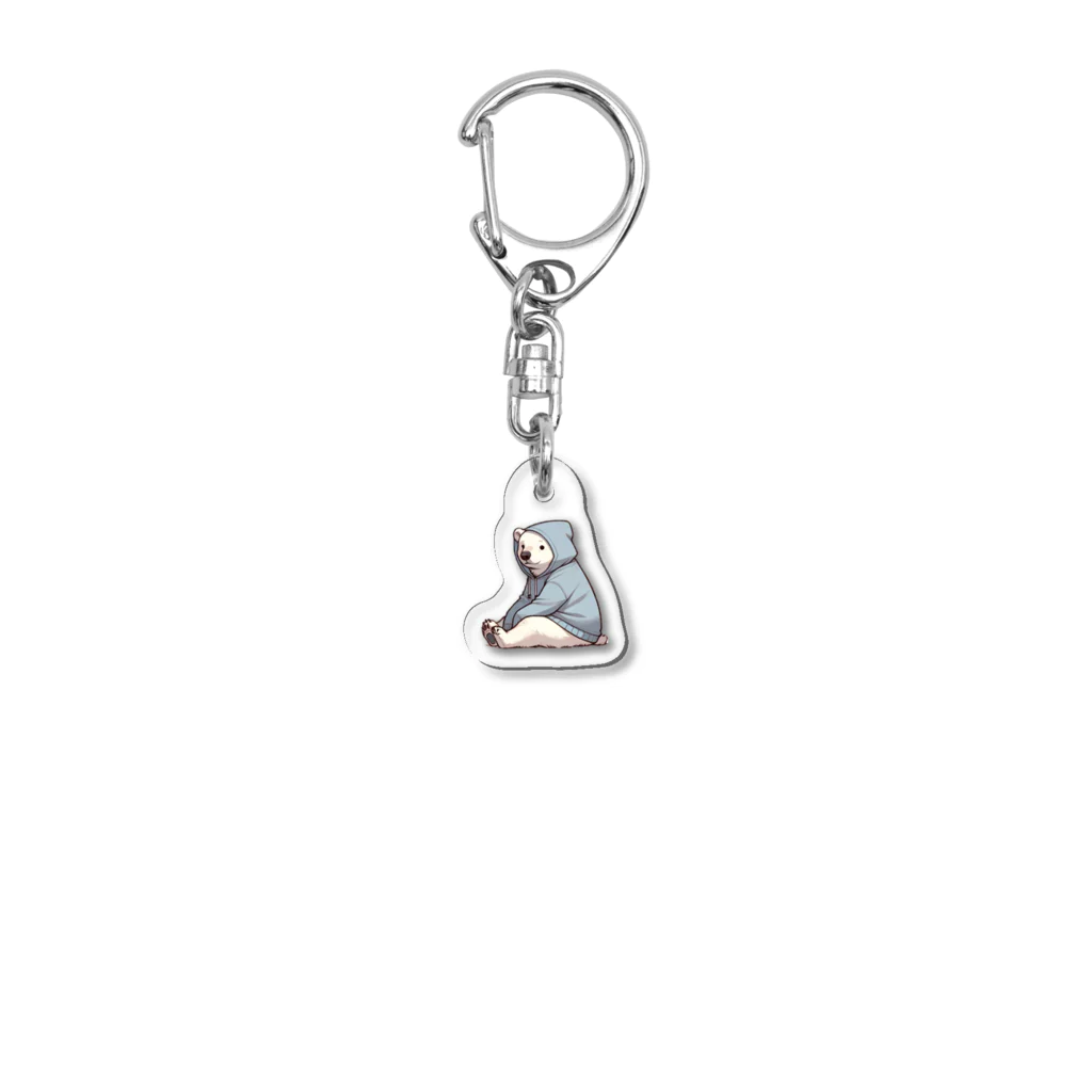 Kamonamiのシロクマパーカー Acrylic Key Chain