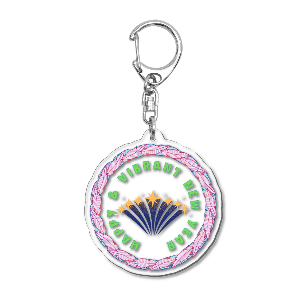 Miistyのハッピー・アンド・バイブラント・ニュー・イヤー Acrylic Key Chain