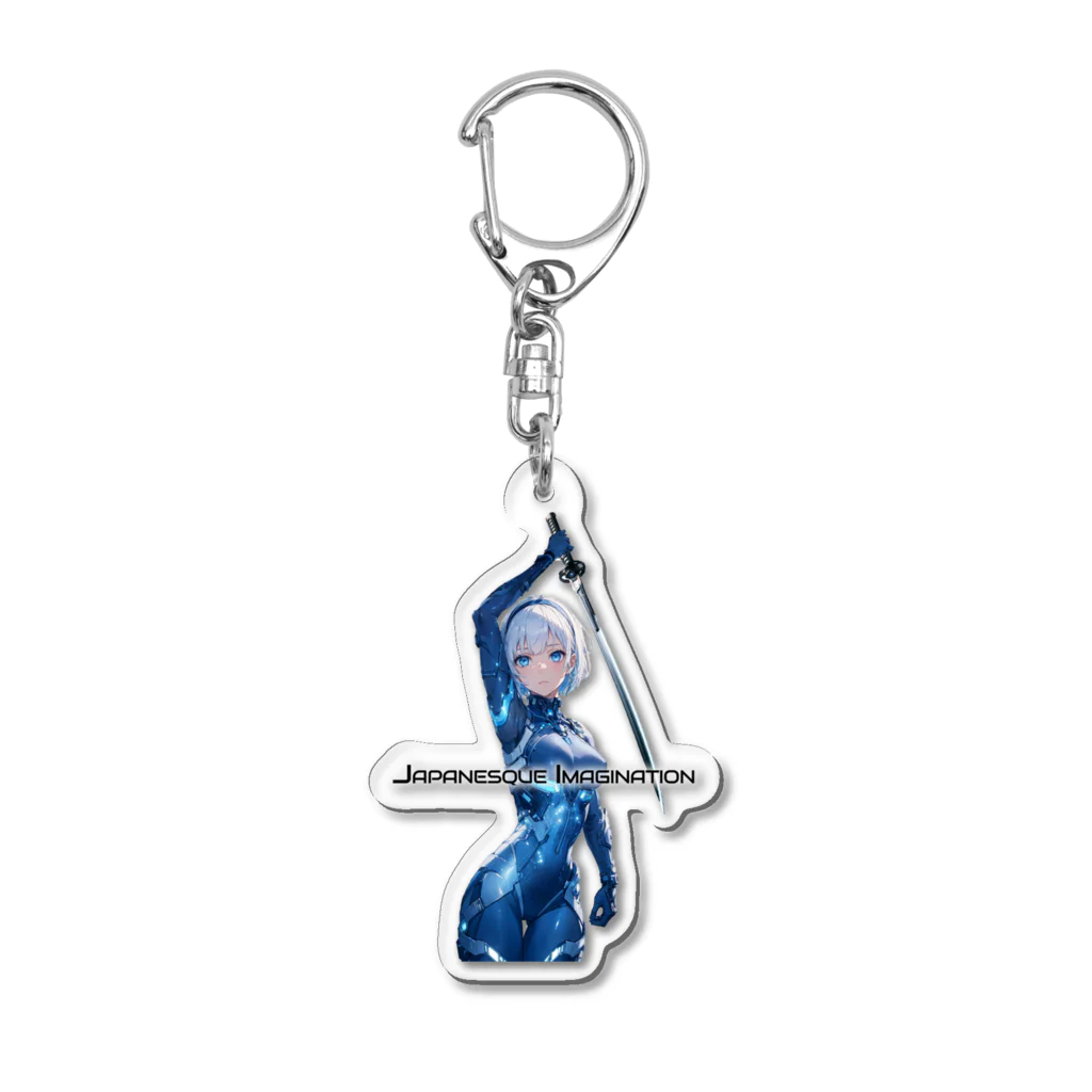 Japanesque_ImaginationのCyborg Ninja Iris Nova Acrylic Key Chain