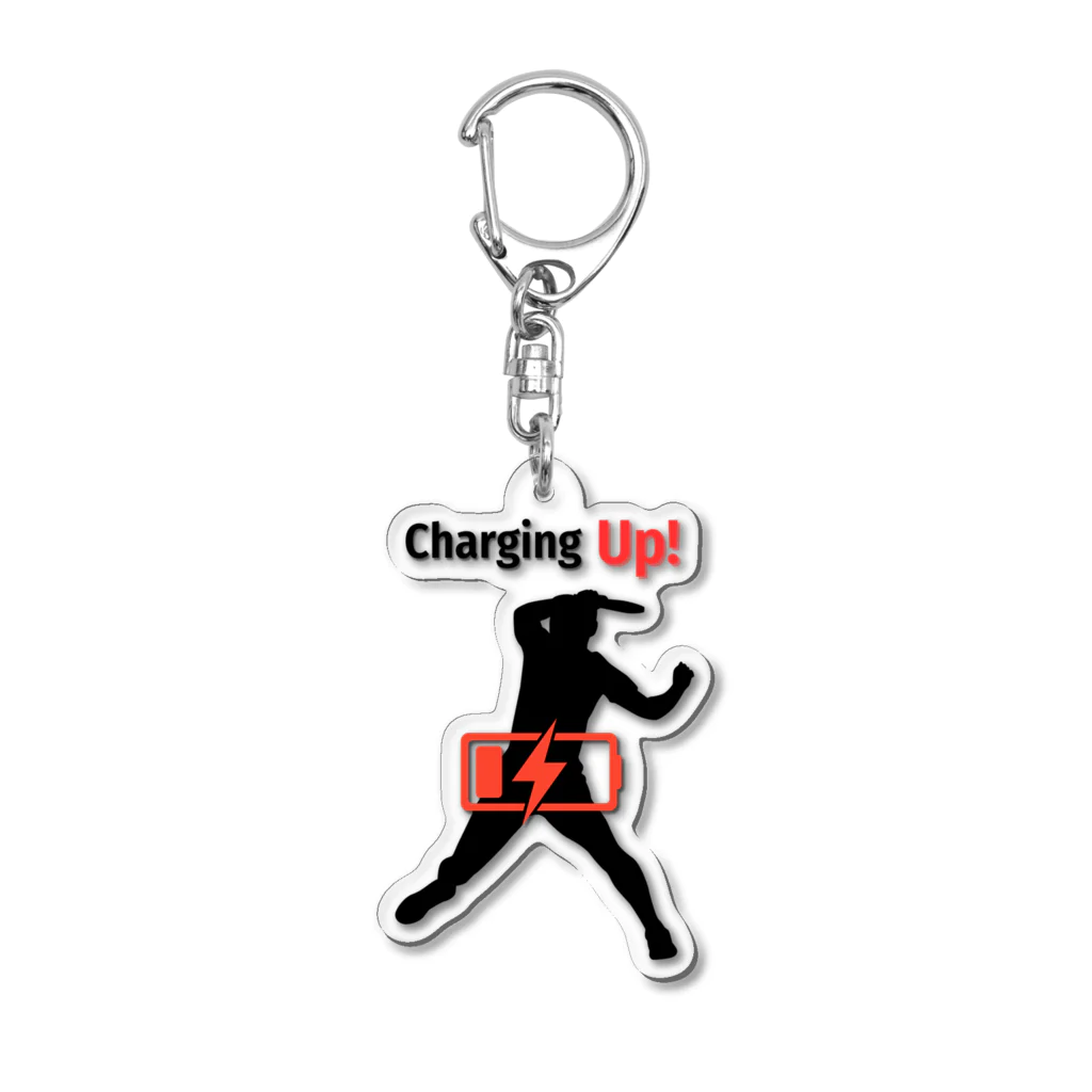 creative-power-labのCharging Up　卓球 Acrylic Key Chain