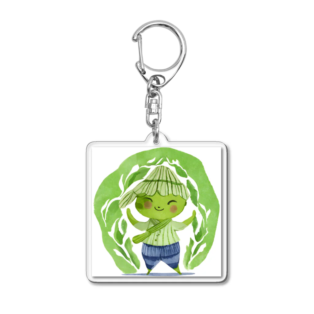 にんにんにんじゃの抹茶の小人 Acrylic Key Chain