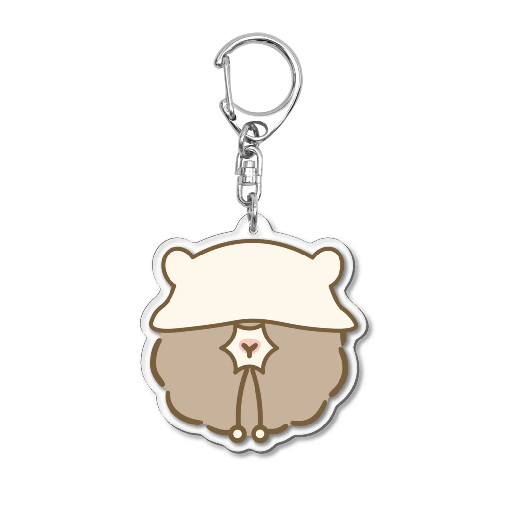 アルパーカーのアルパーカーくん、オシャレ帽子 Acrylic Key Chain