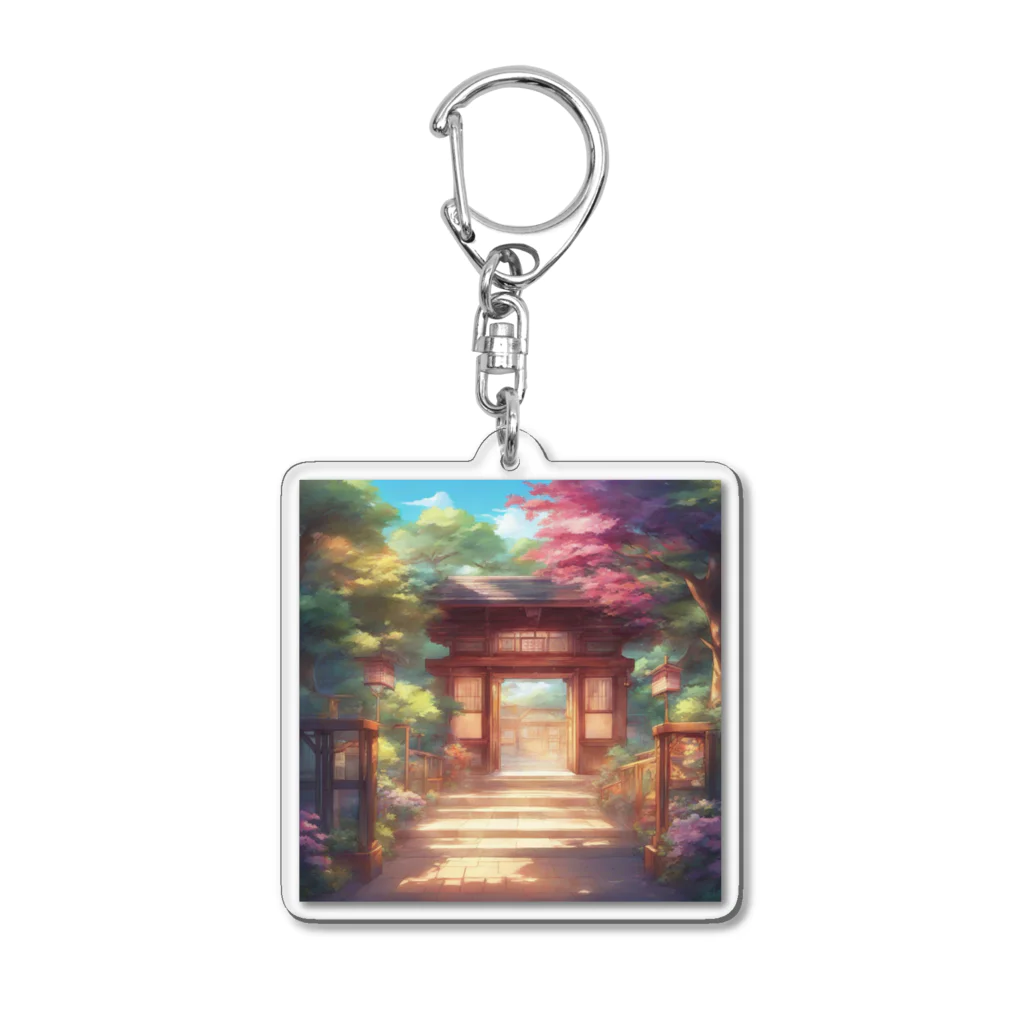 jampackの【風景】寺院 Acrylic Key Chain