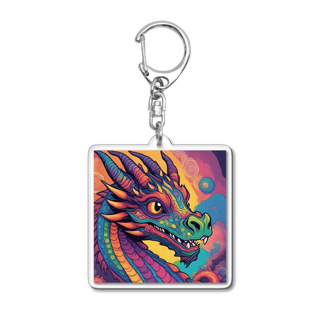 DORAGONIAのサイケドラゴン Acrylic Key Chain