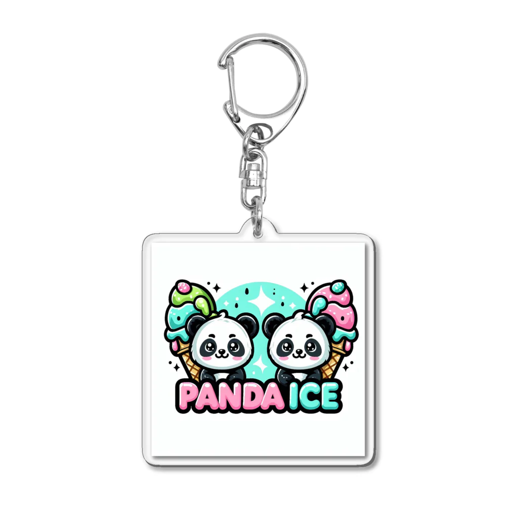 shitelkAIのPANDA ICE01 アクリルキーホルダー