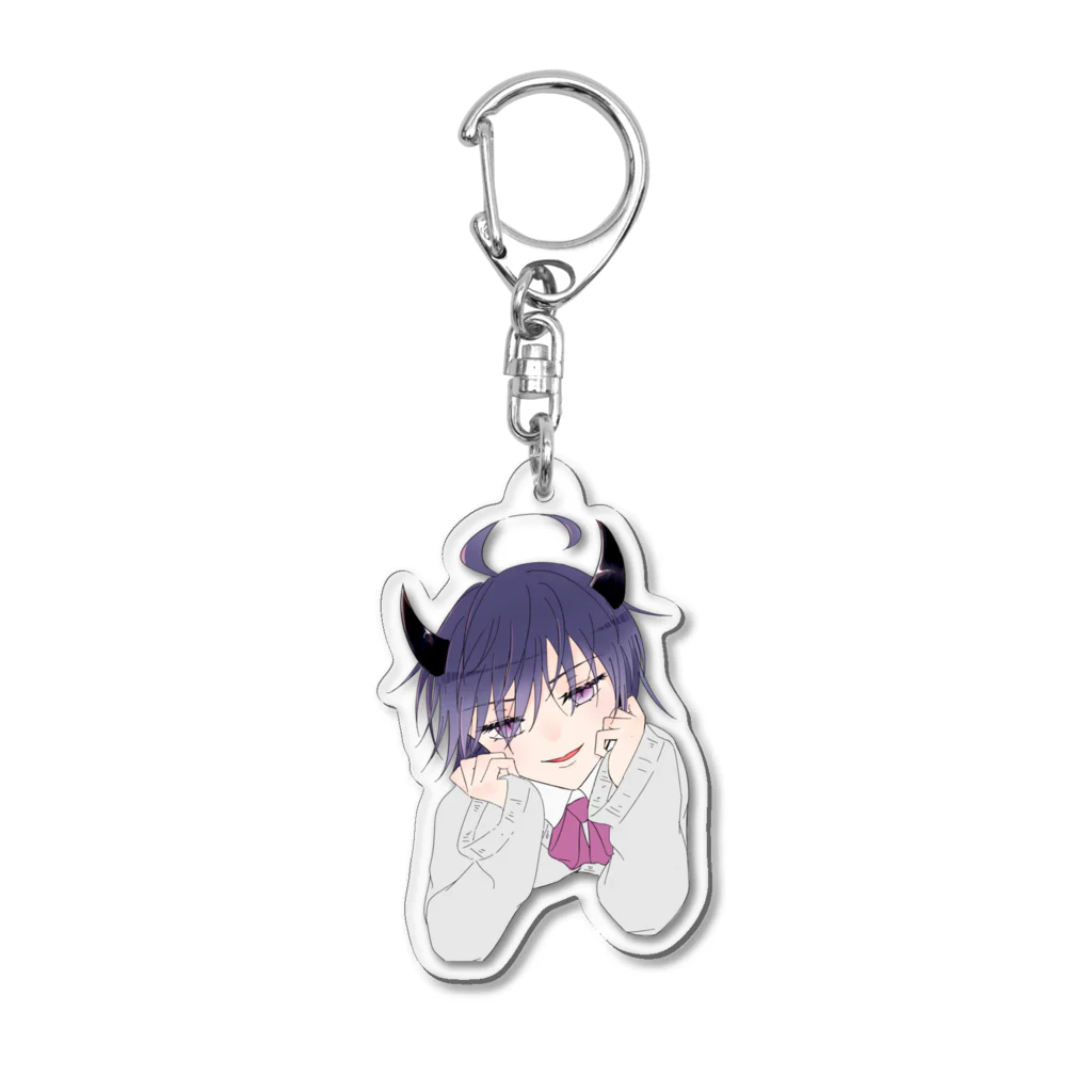 😈へ泥べと🌂の旧べと上目遣い(/ω＼) Acrylic Key Chain