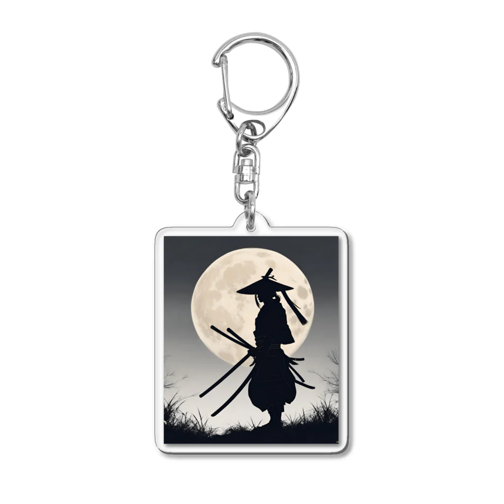 JAPANSTANDのSAMURAI～静～ Acrylic Key Chain