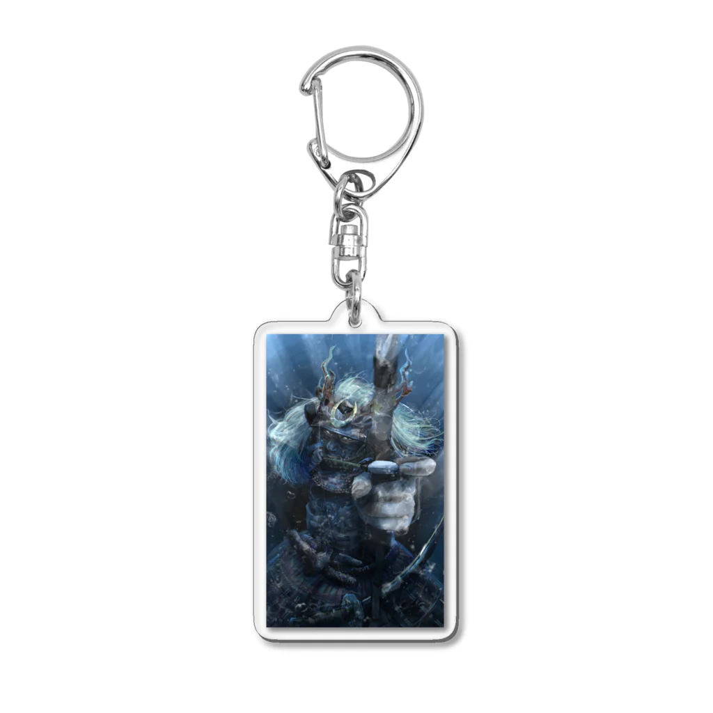 寺田チギの海中の武士 Acrylic Key Chain