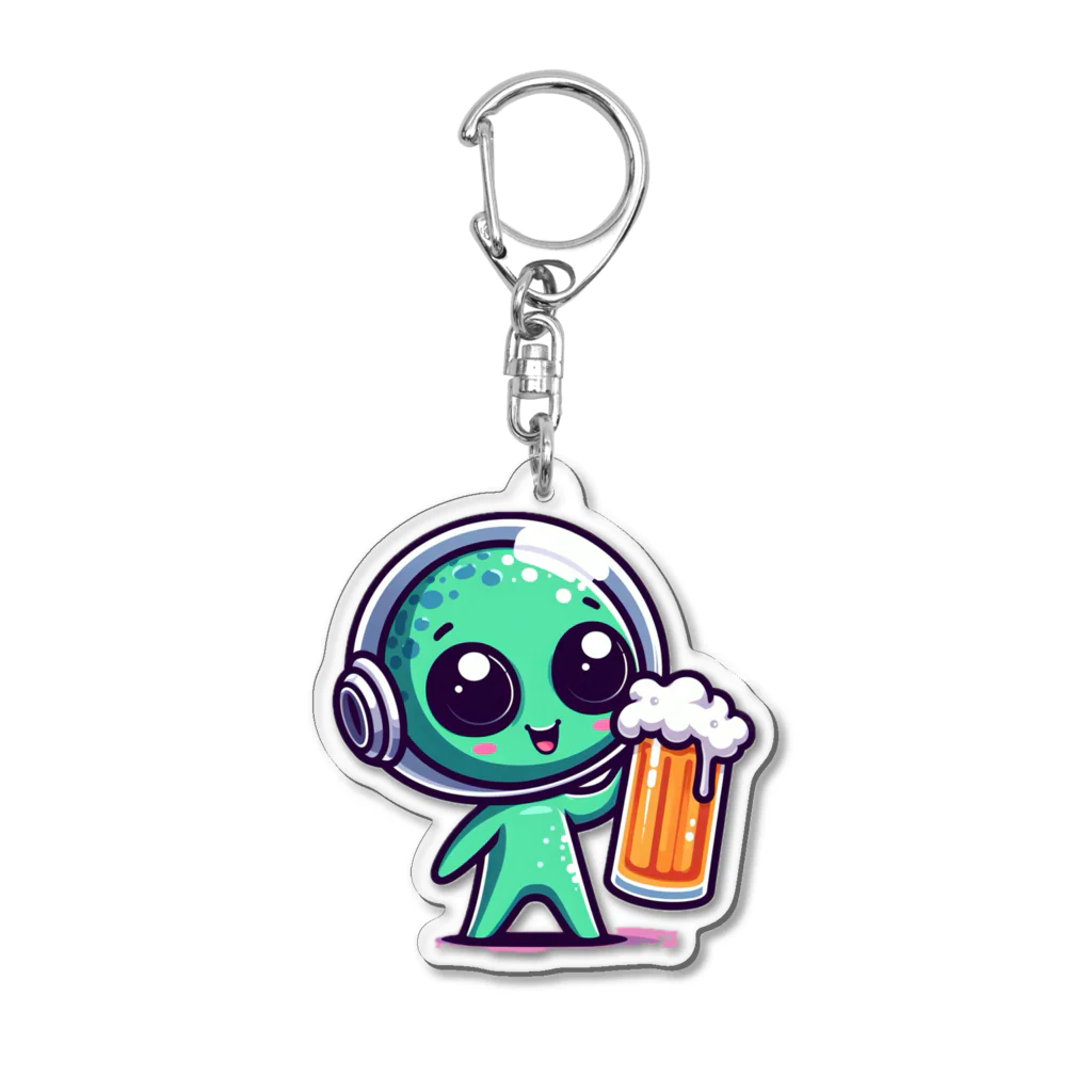 おふざけの宇宙人の酒場放浪記 Acrylic Key Chain