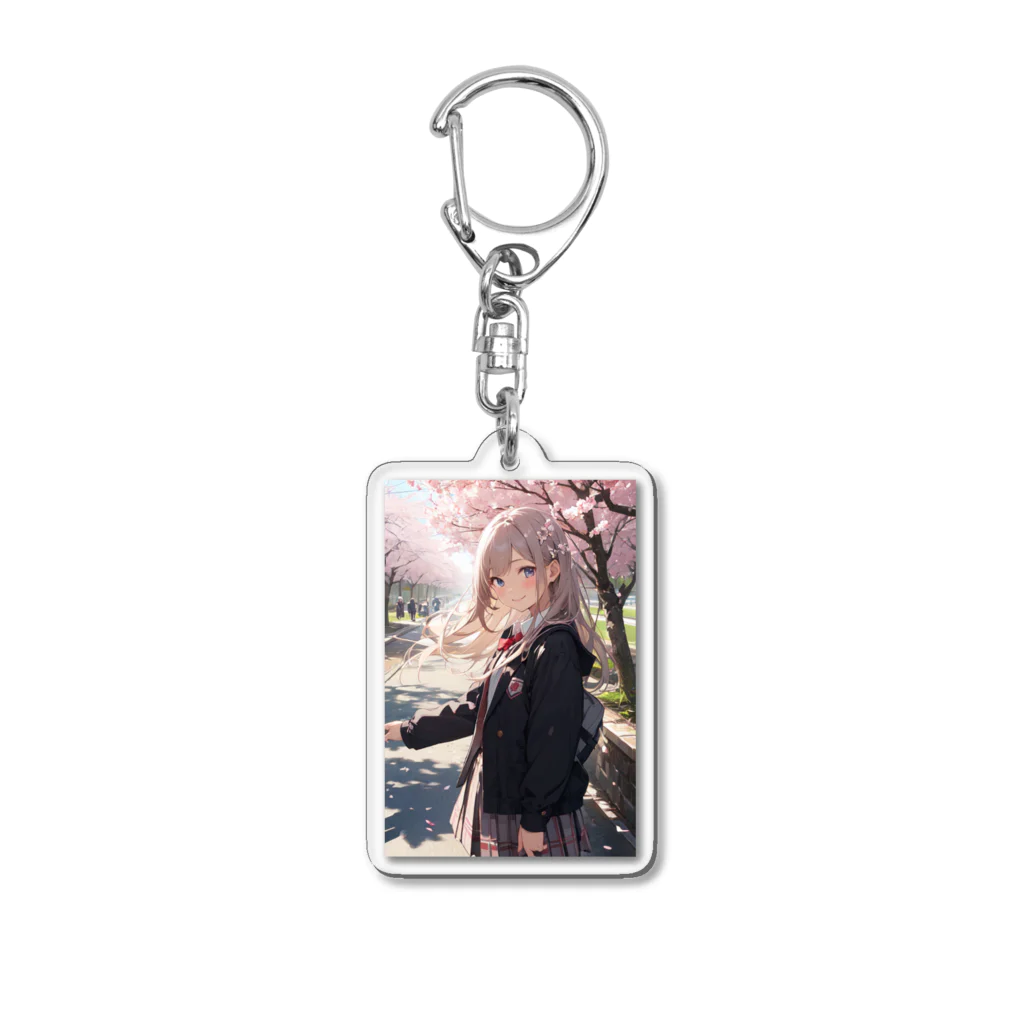 tetsuemonnの桜のした子ちゃん Acrylic Key Chain