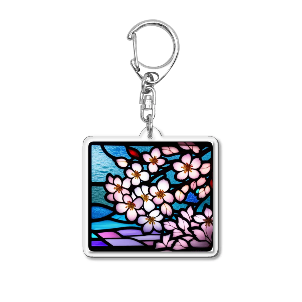 春待（April_Flour）の押し寄せる幸福（A rush of happiness） Acrylic Key Chain