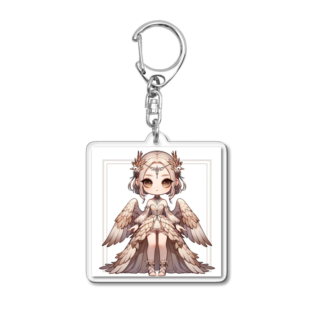 干支シティの酉の花嫁 Acrylic Key Chain