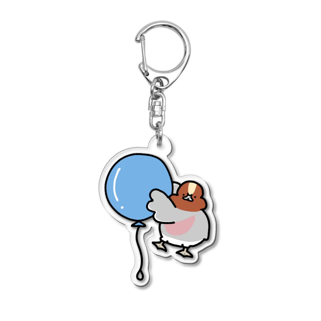 duck bird storeの風船 アヒル＆カモシリーズ 〈ヒドリガモ〉 Acrylic Key Chain