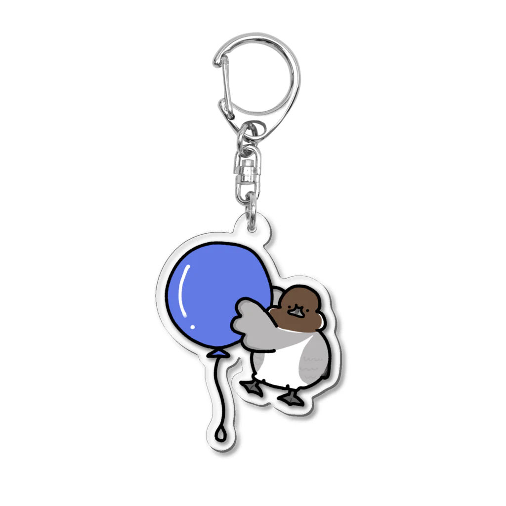 duck bird storeの風船 アヒル＆カモシリーズ 〈オナガガモ〉 Acrylic Key Chain