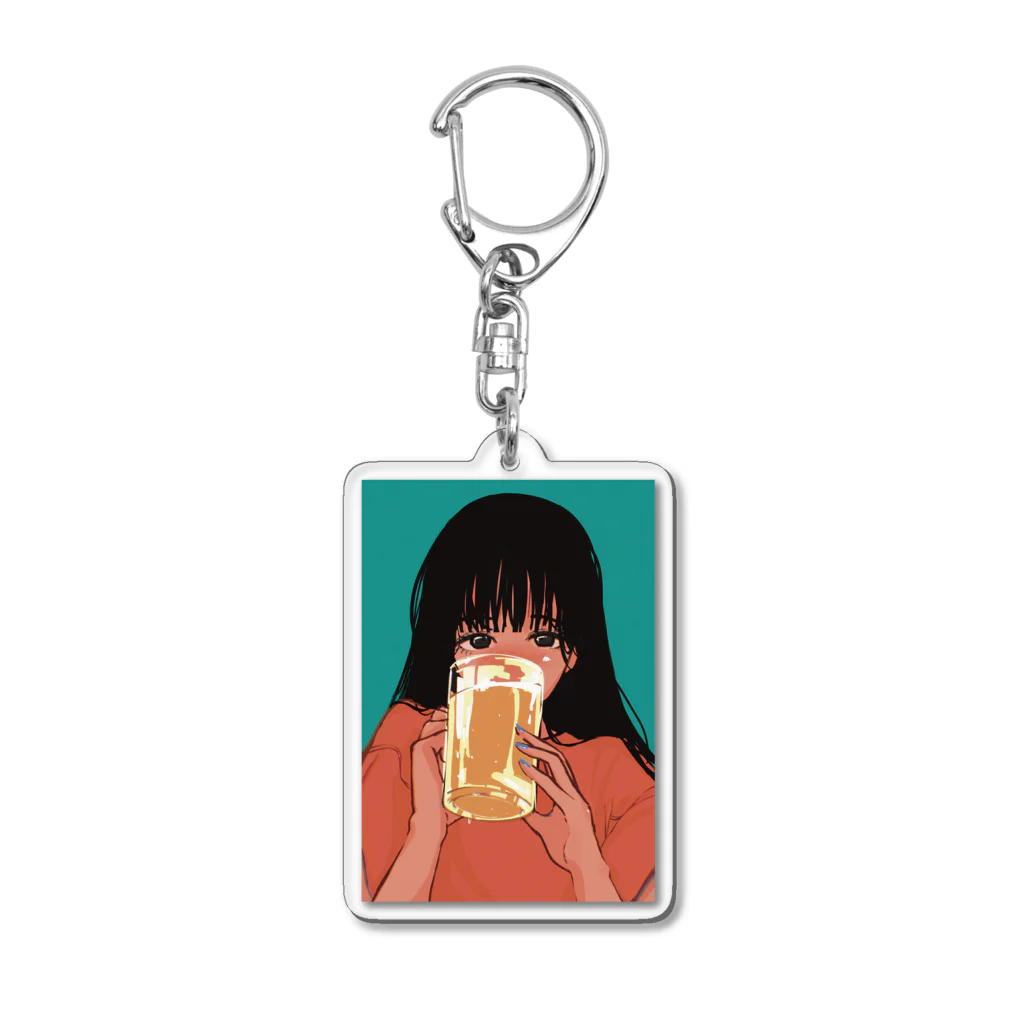 ryou0701lmのほろ酔い美人 Acrylic Key Chain