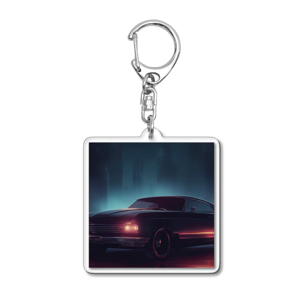 CAR-LABOのダークな車 Acrylic Key Chain