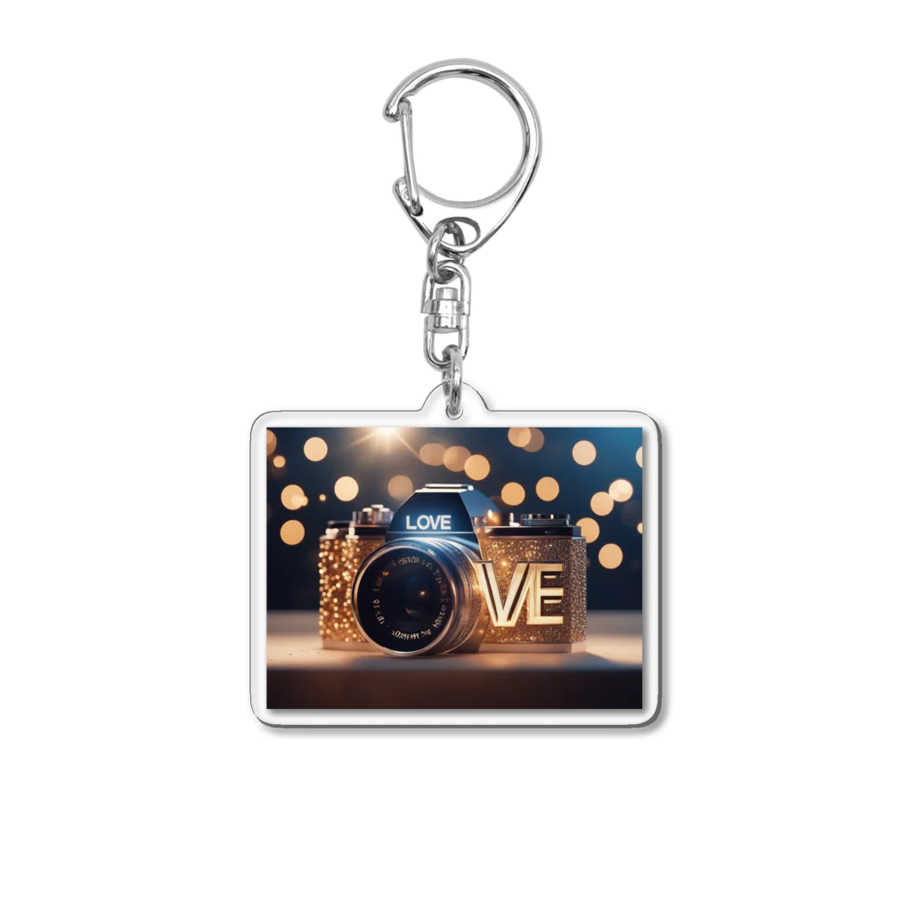 LOVEPOINTBOXのキラキラカメラ Acrylic Key Chain