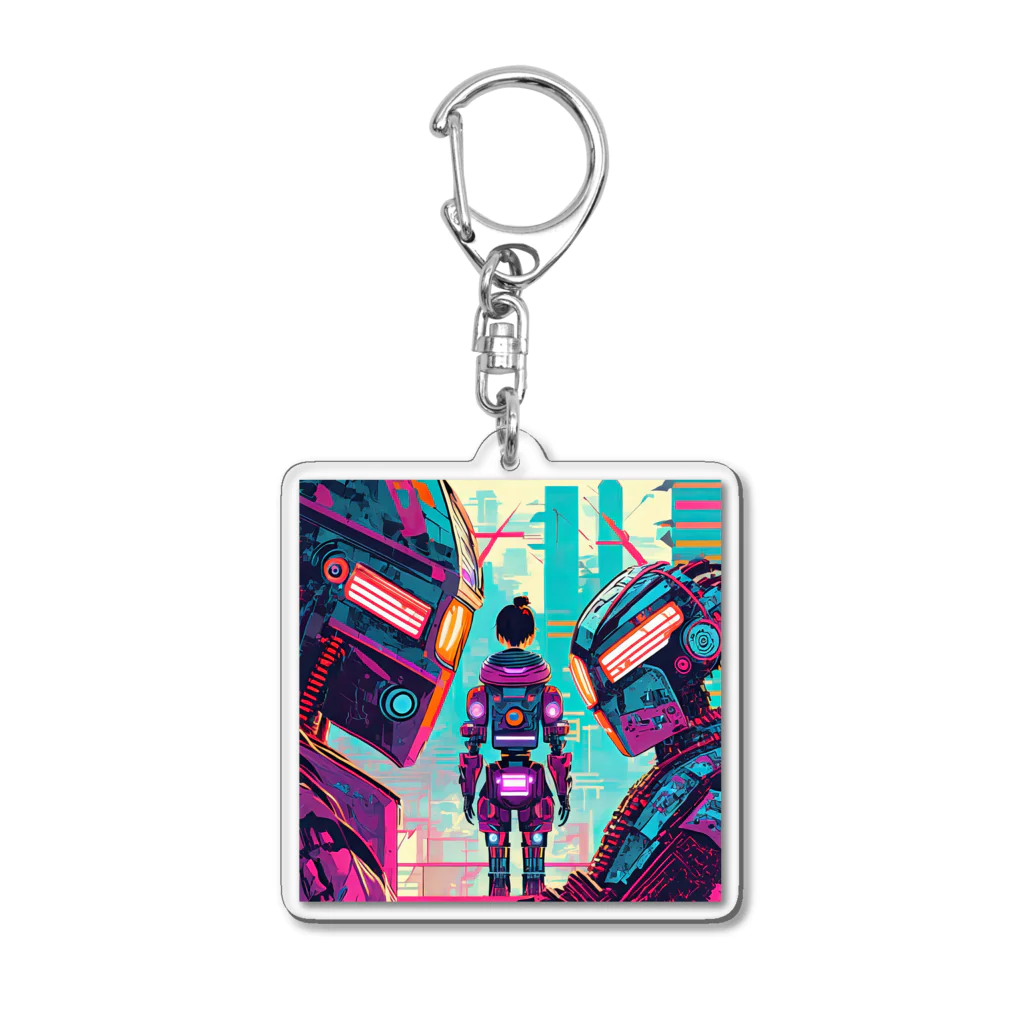 kokoleca_designのTOKYO BOT: 都市探索 Acrylic Key Chain