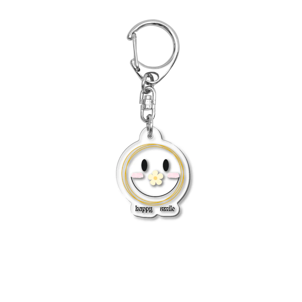 BuuuHomeの幸せ笑顔 Acrylic Key Chain