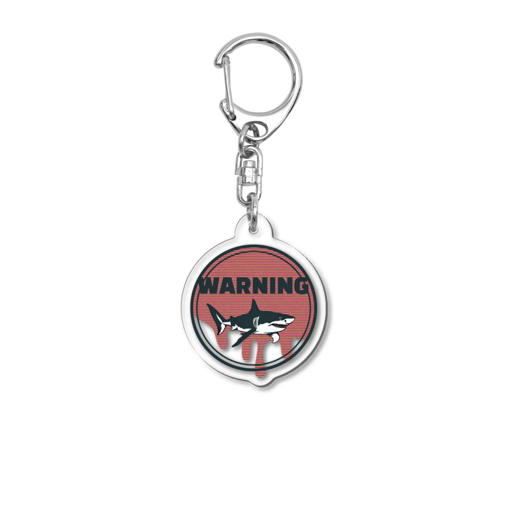 saepontaのWARNING Acrylic Key Chain