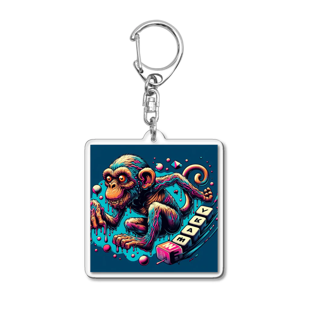 k.a.u.j.7の「サルFUNKY」 Acrylic Key Chain