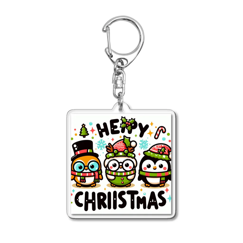 k.a.u.j.7のクリスマスをお祝いする、楽しい仲間たちの集まり！✨ Acrylic Key Chain