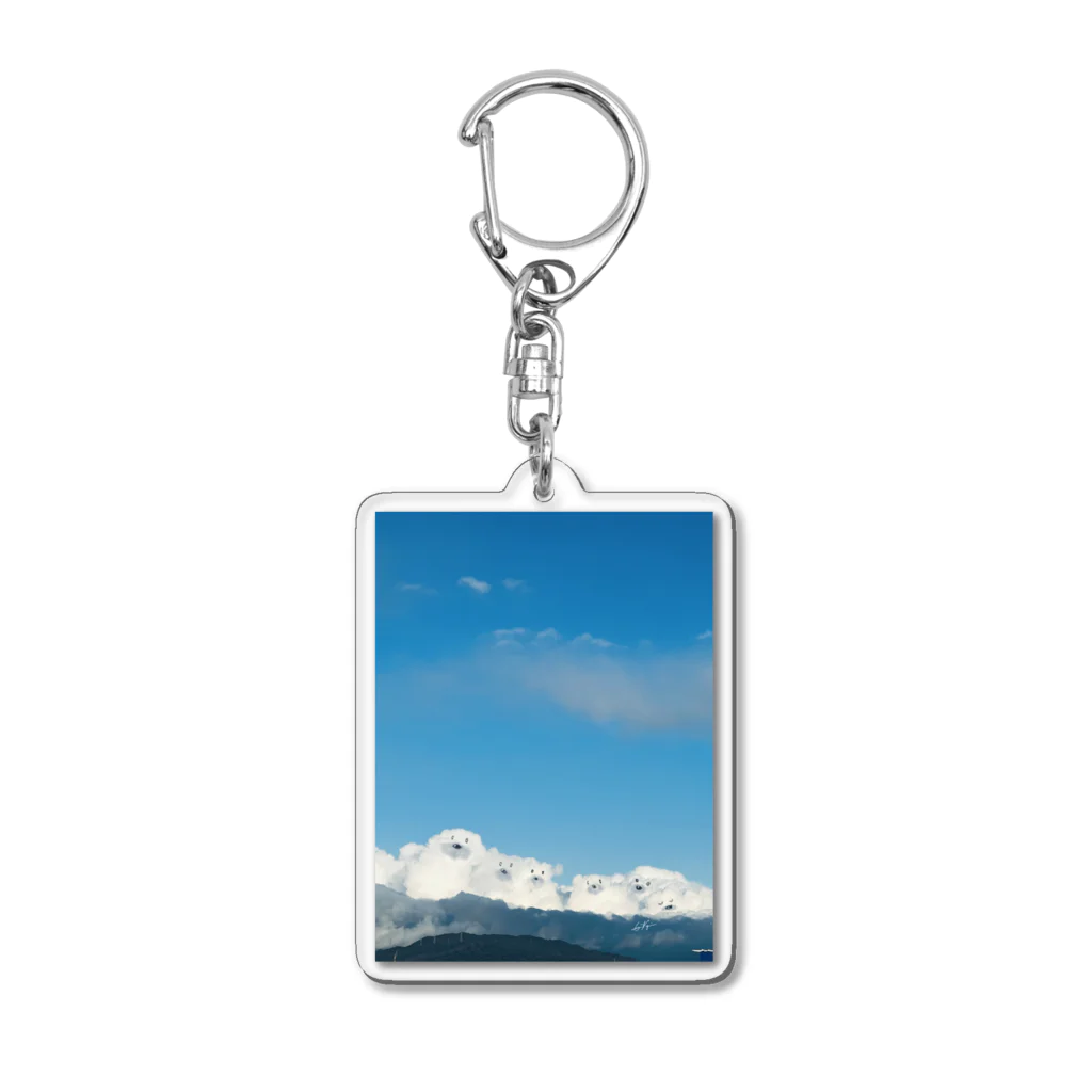 k_cloudart official shopのKUMO KUMA Acrylic Key Chain