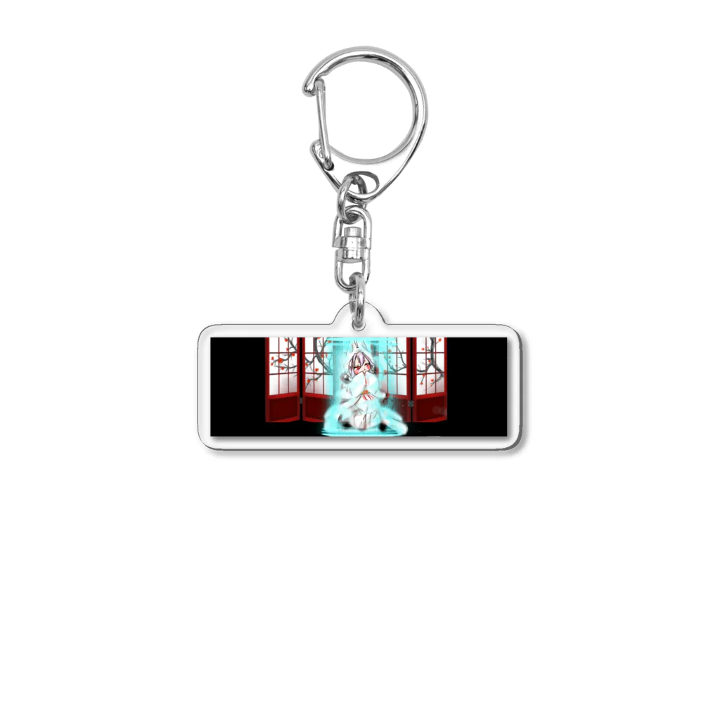 MIN-MIの白桃こぎちゅね嫁入り Acrylic Key Chain