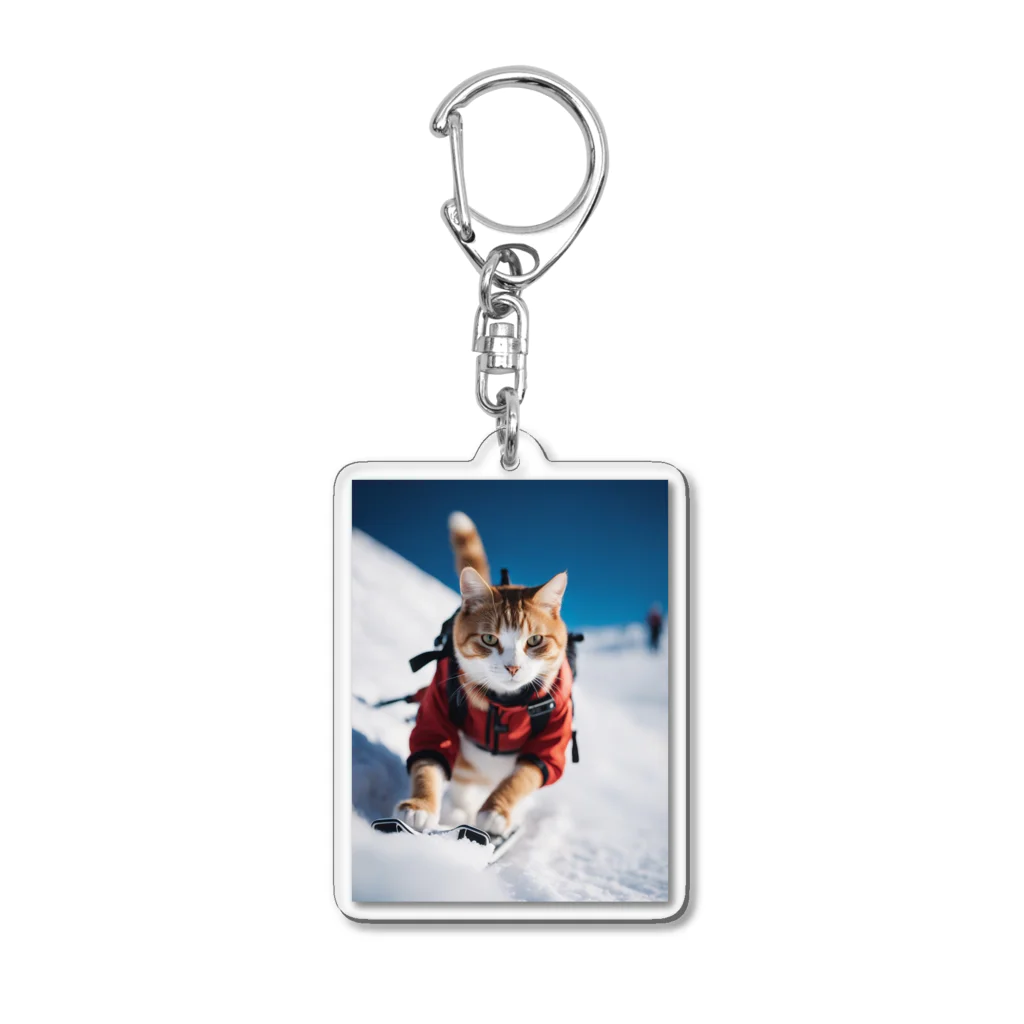 GoldCatの雪猫 Acrylic Key Chain