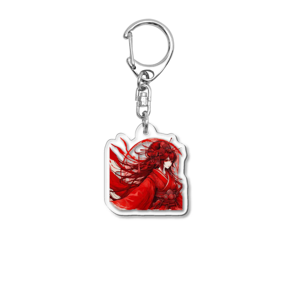 chocotamaの日本女性 Acrylic Key Chain