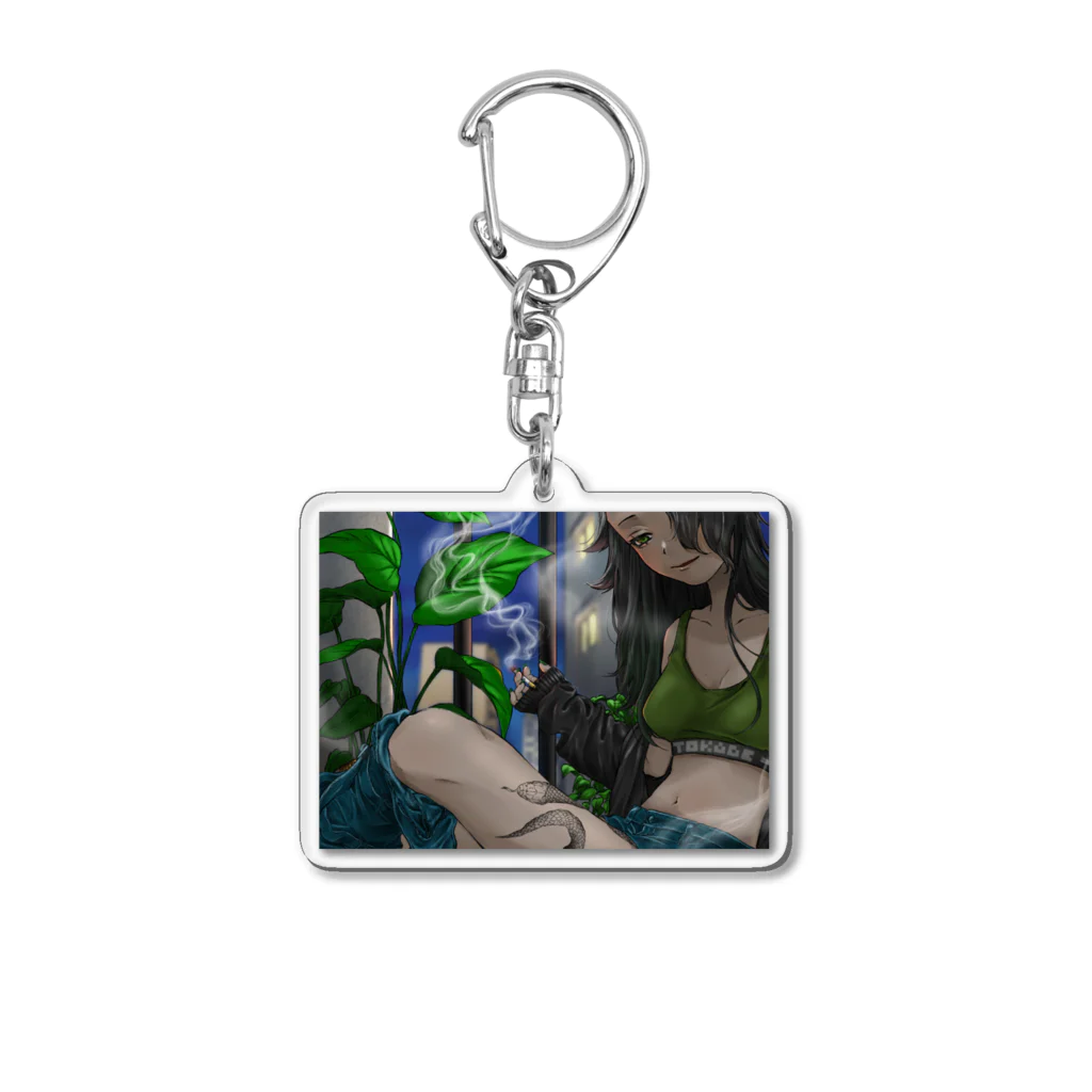 kagetyoroの夜の癒し Acrylic Key Chain