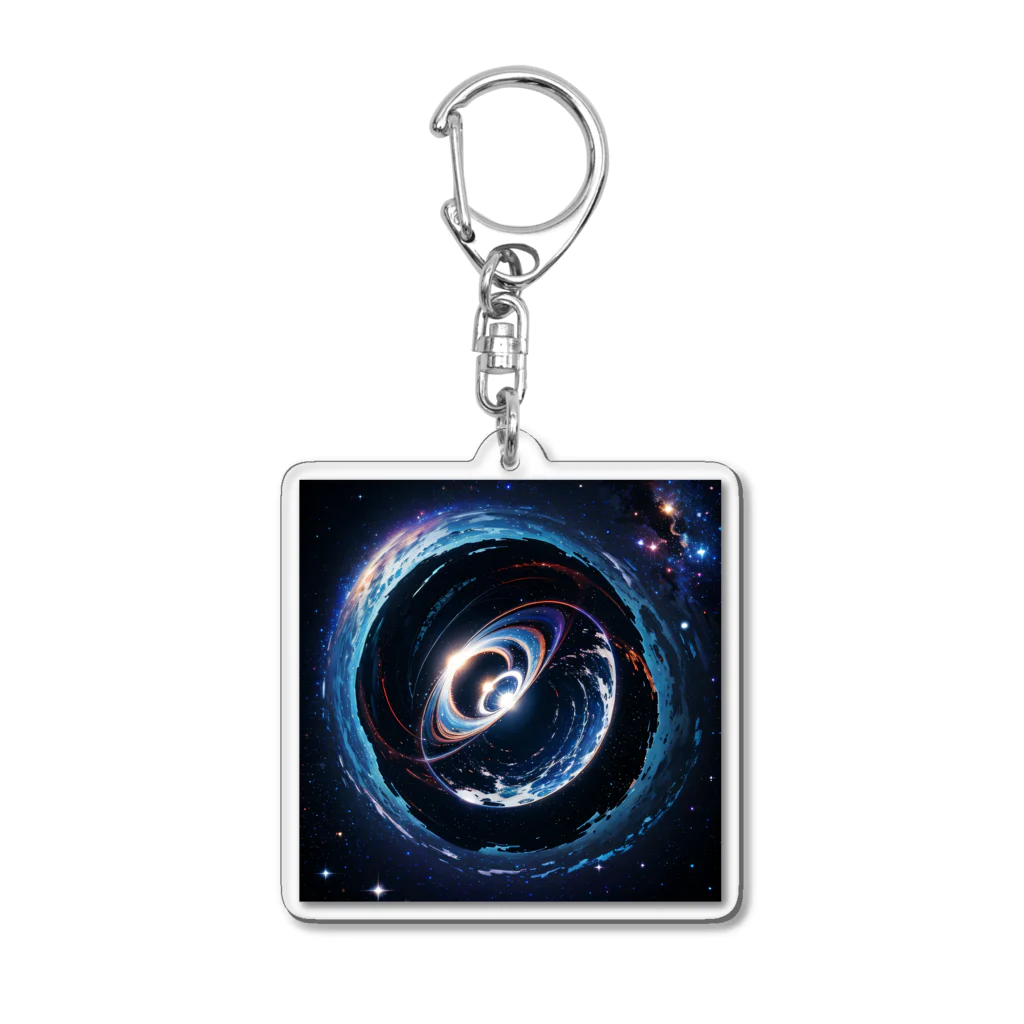 紅藤コミミズクの螺旋宇宙 Acrylic Key Chain