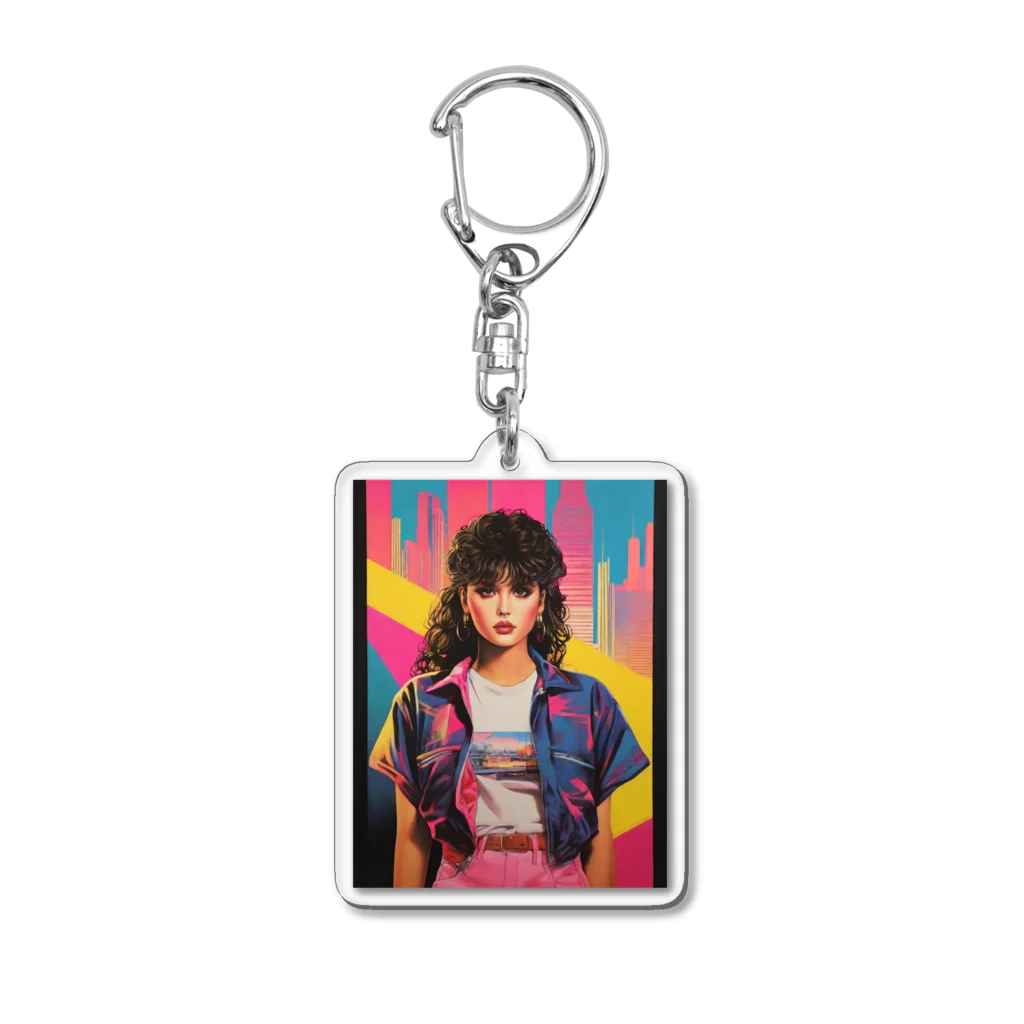 youhouの80's girls　No.2 Acrylic Key Chain