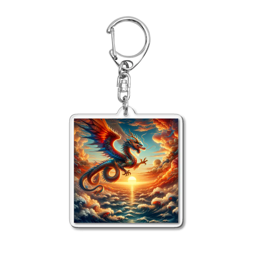 the blue seasonの昇運の龍 - 運龍飛翔 Acrylic Key Chain