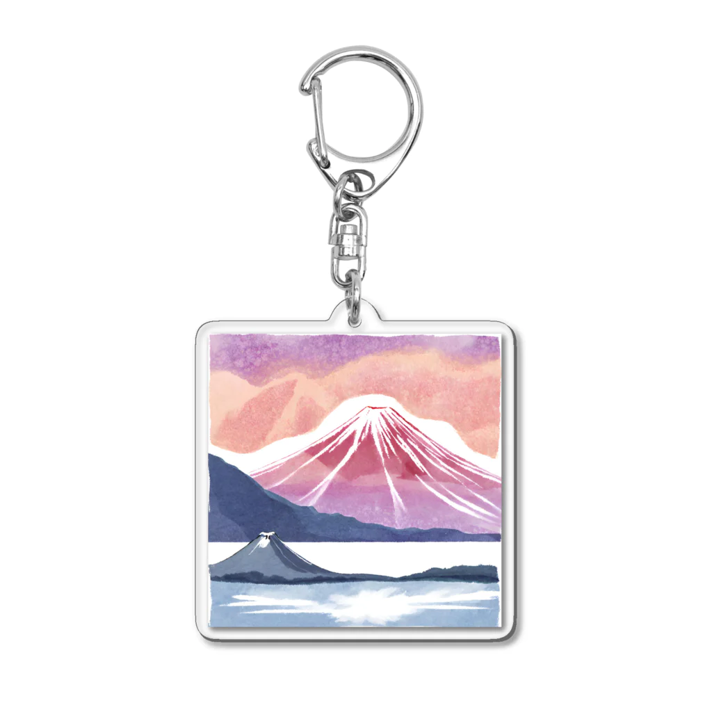 気分屋のものおき。のえも富士 Acrylic Key Chain