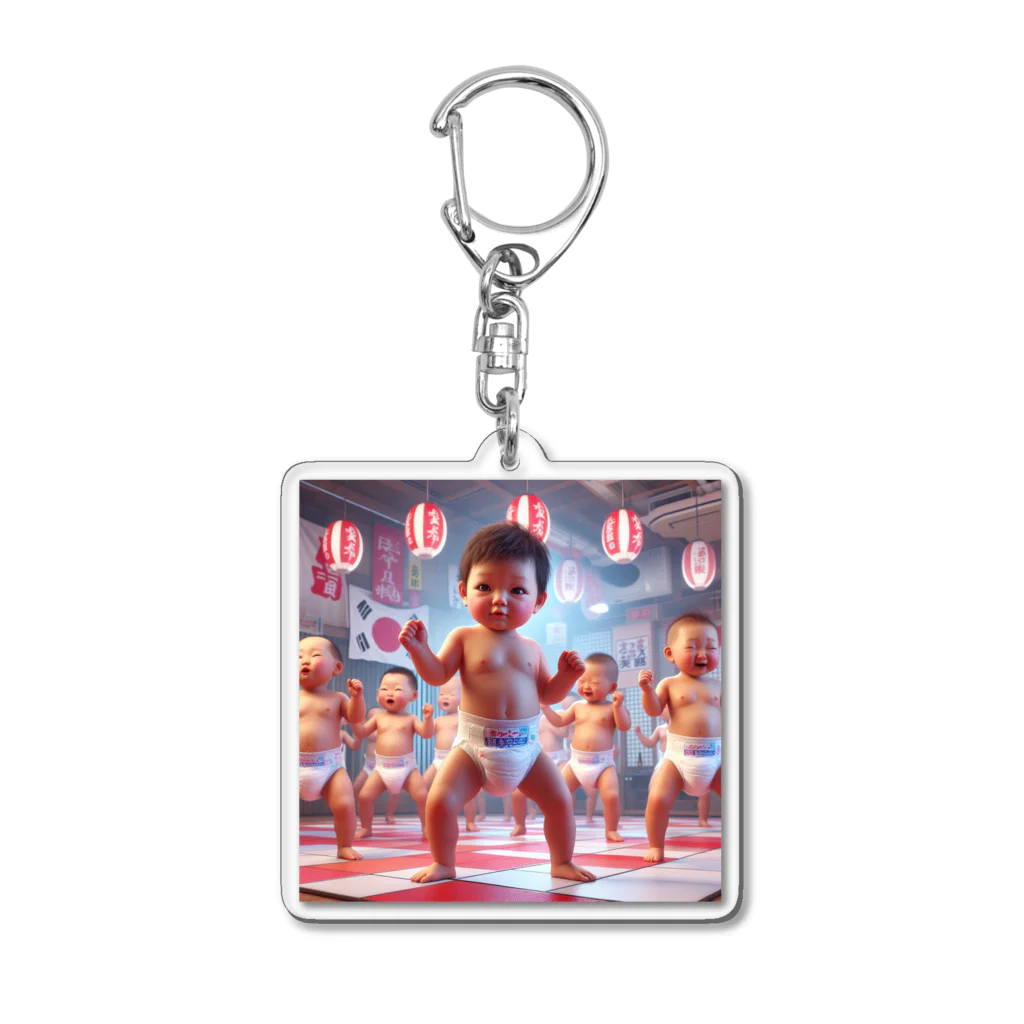 taka-kamikazeのダンシング赤ちゃん Acrylic Key Chain