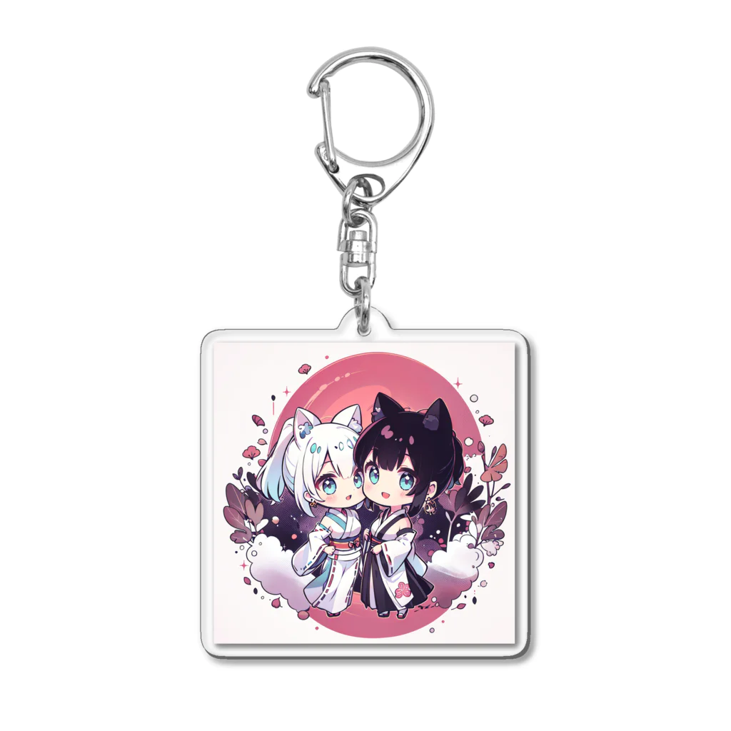 JAPのNekoMimi巫女ちゃんず Acrylic Key Chain