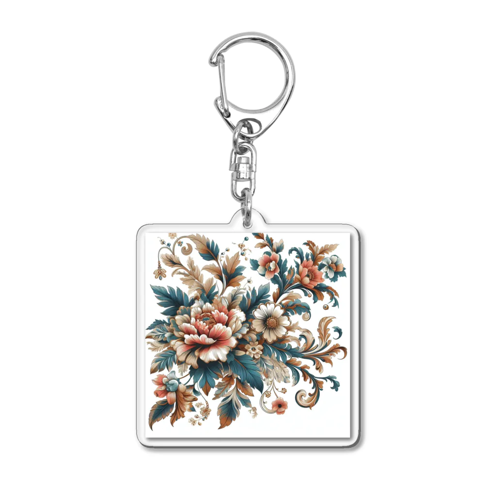 shopの花柄 Acrylic Key Chain